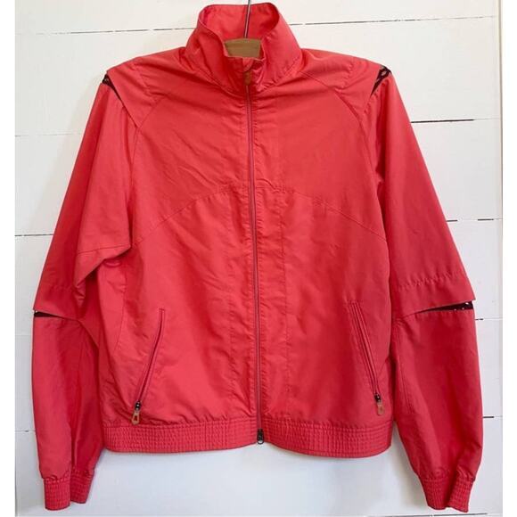 NikeFit Storm Golf Women's Zip Jacket Cargo Net Sleeve Coral - M - Picture 1 of 14